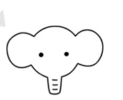 怎么画大象的简笔画