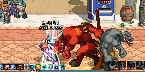 牛头统帅在刷图的过程中,会把玩家从一边顶到地图的另一边,自己