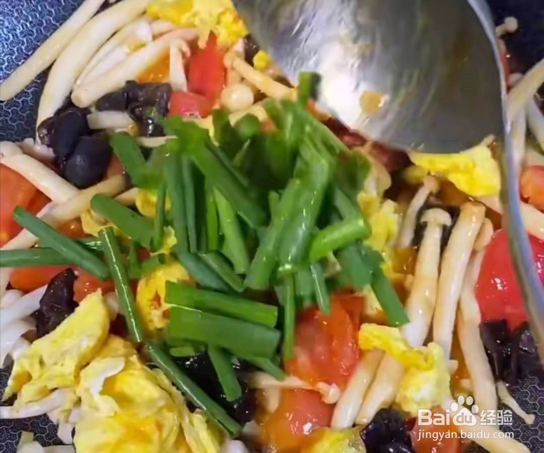 白玉菇炒鸡蛋怎么做