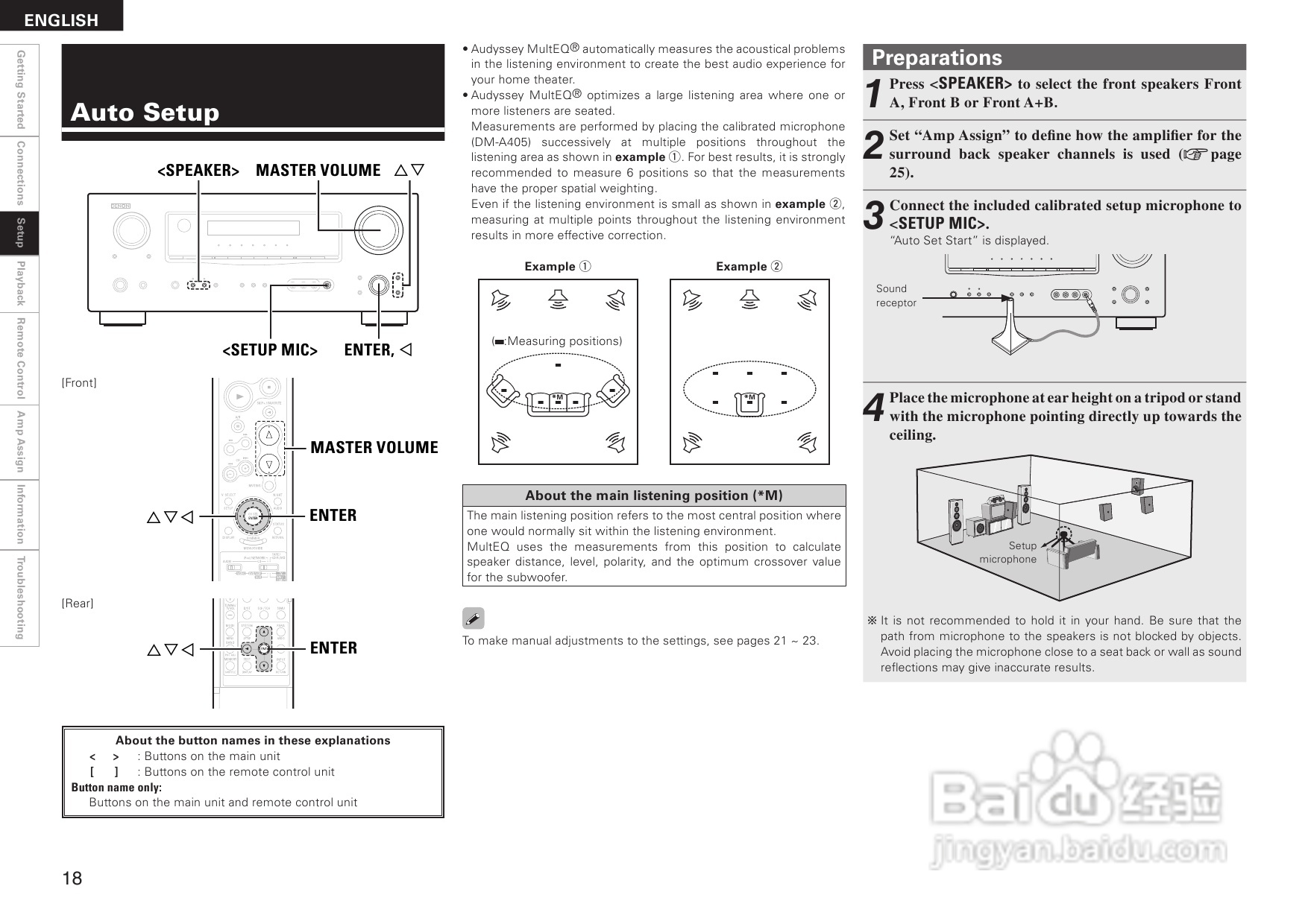 DENON AVR-1708功放用户手册:[2]