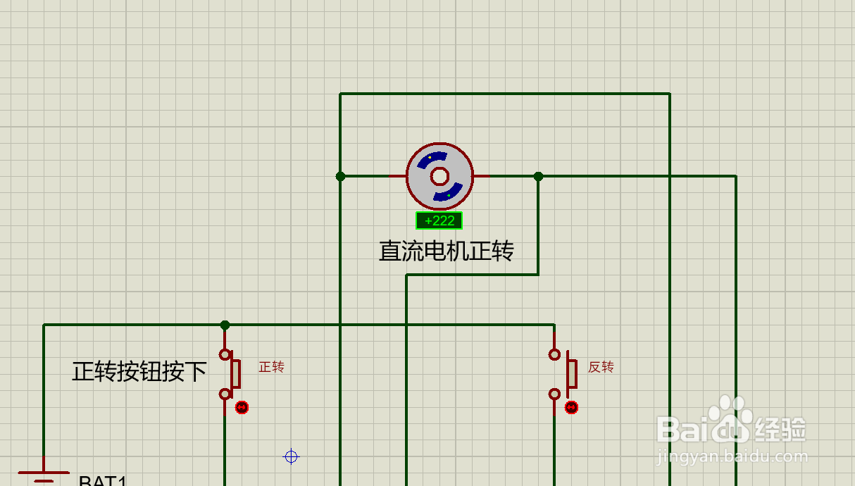 继电器控制直流电机正反转在Proteus上的仿真