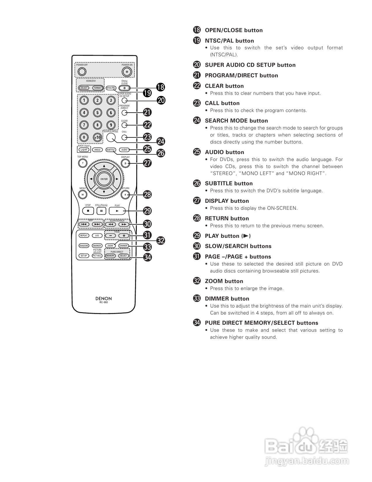 DENON DVD-A1XV播放机说明书:[2]