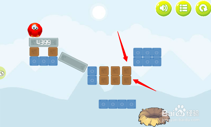 小游戏泡泡鸟历险记3第6关