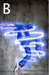 使用Photoshop制作流光溢彩的发光人物图