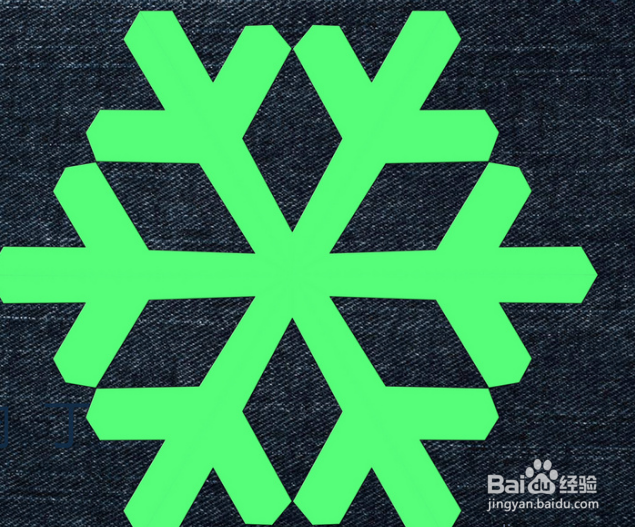 精美六瓣雪花剪纸