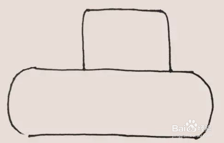 苏式坦克简笔画