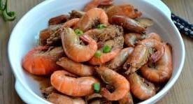 家庭小炒红烧大头虾