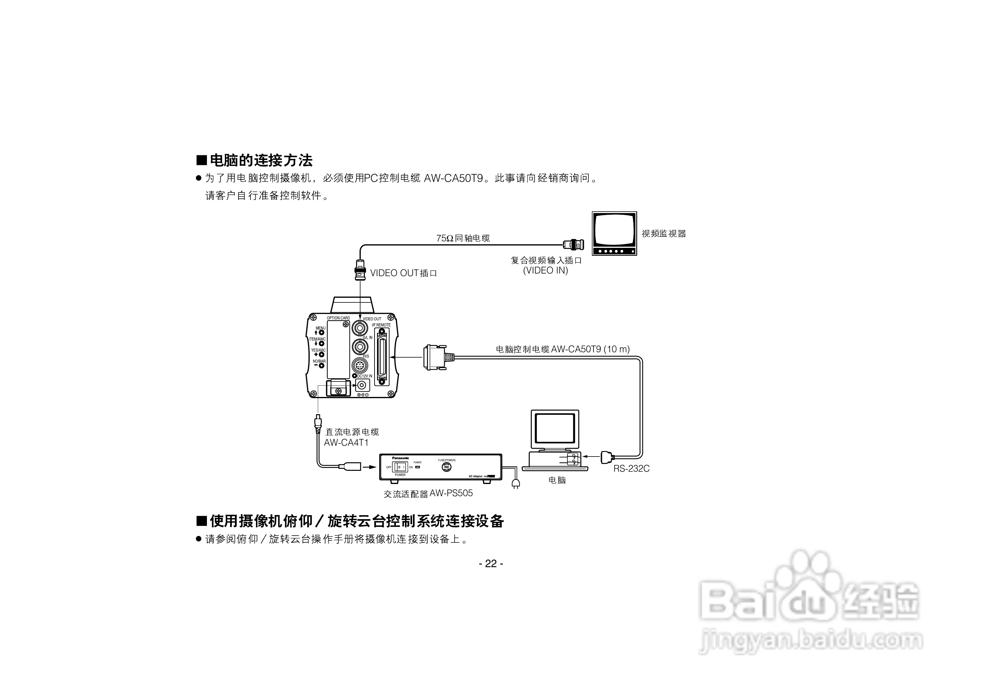 松下AW-E750数码摄像机说明书:[3]