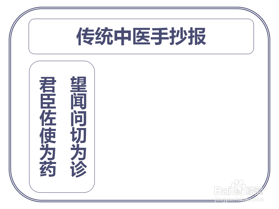 传统中医手抄报