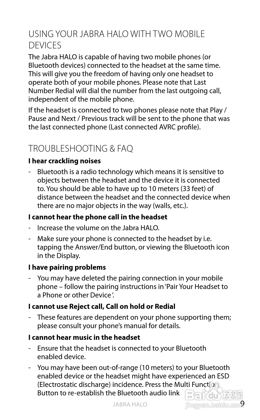 Jabra BT650s蓝牙耳机使用手冊:[2]