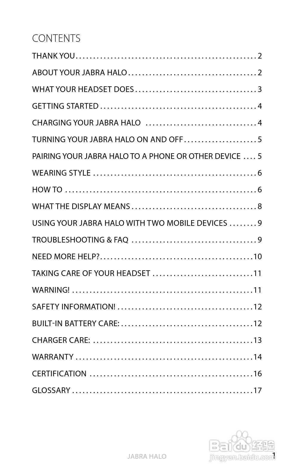 Jabra BT650s蓝牙耳机使用手冊:[4]