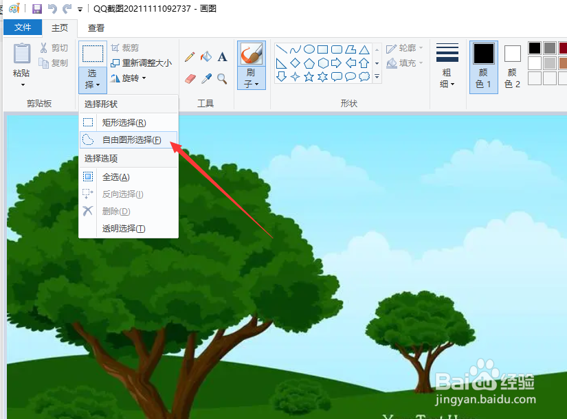 怎么借助Win10画图工具抠图换背景