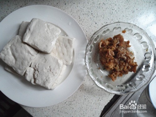 肉末鲜豆腐块的做法
