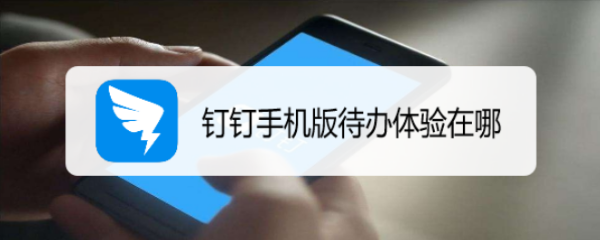 钉钉手机版待办体验在哪