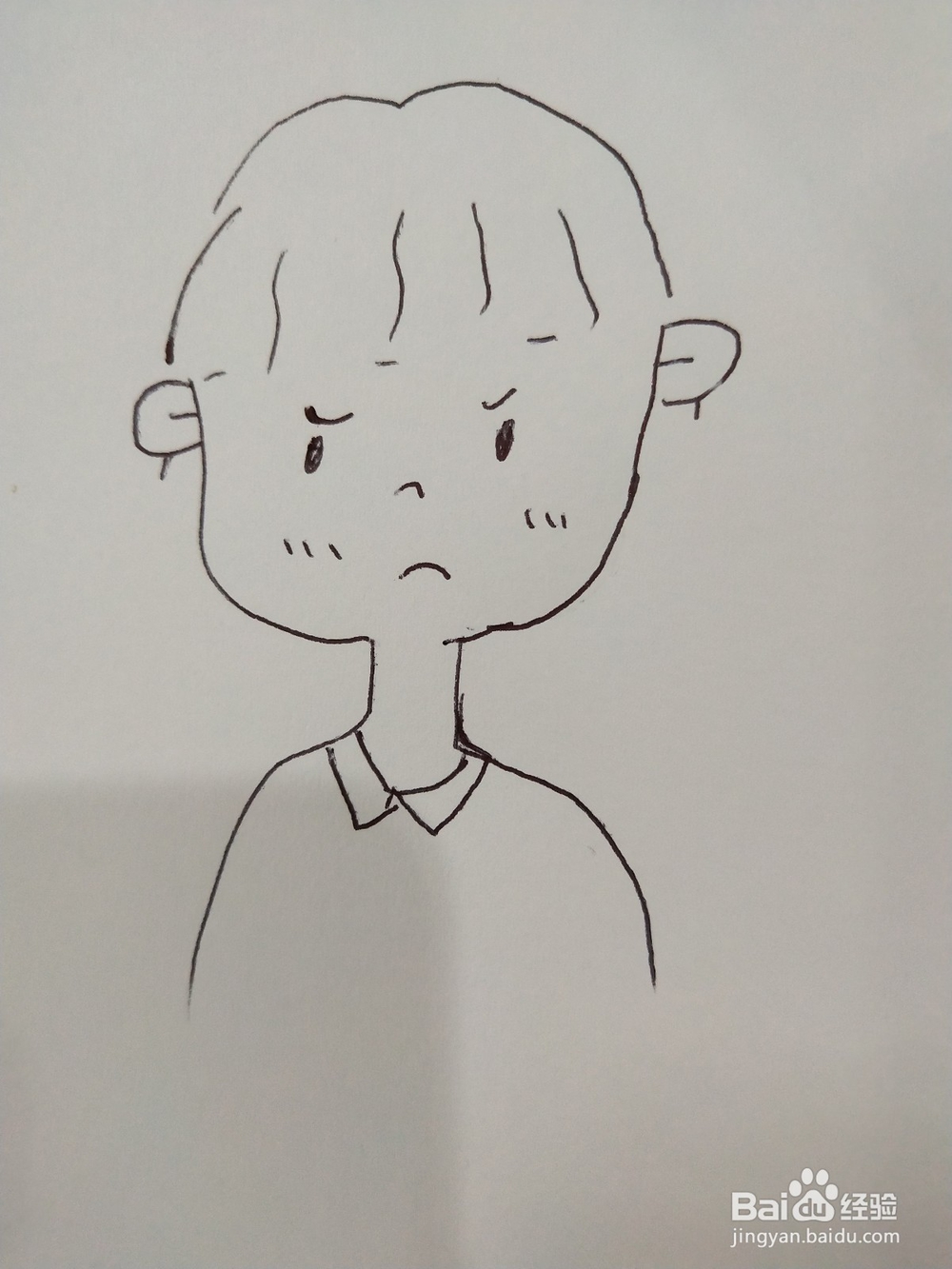 戴领带的男生怎么画