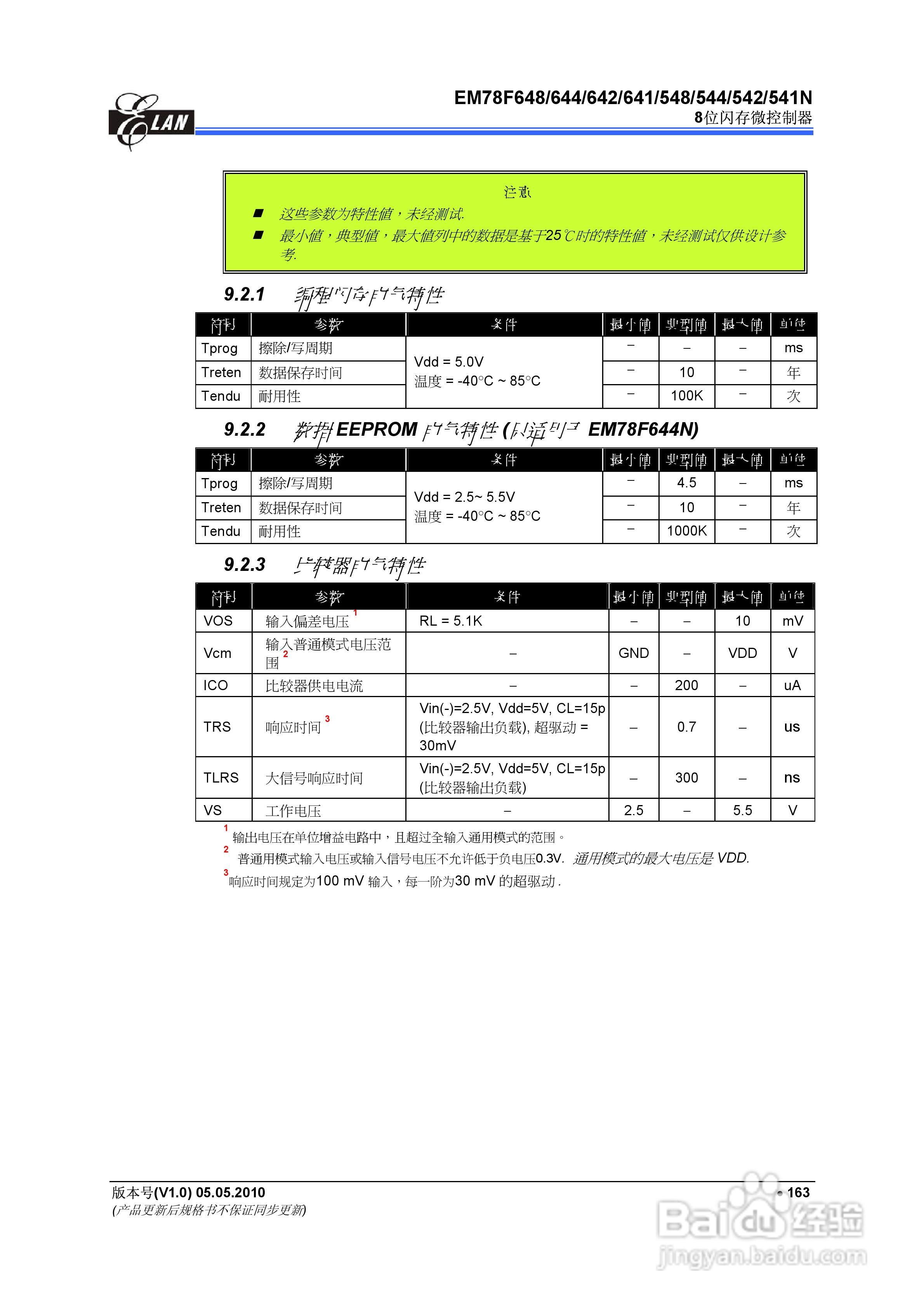 EM78F 8位闪存微控制器说明书:[18]