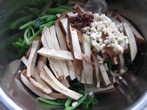 爽口的菠菜拌豆干