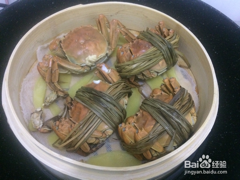 馋哭朋友的清蒸大闸蟹