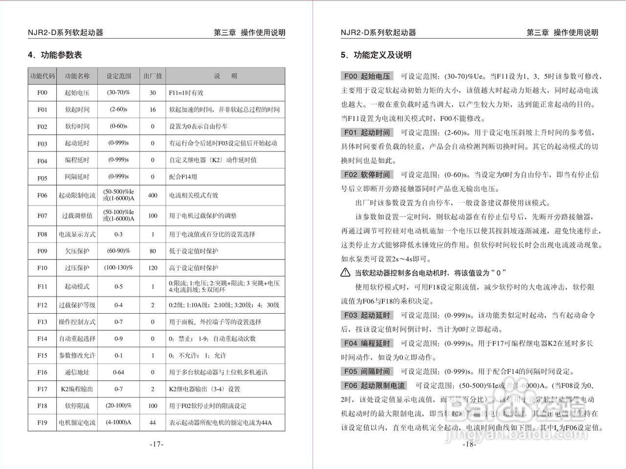 正泰NJR2-315D软起动器使用说明书:[2]