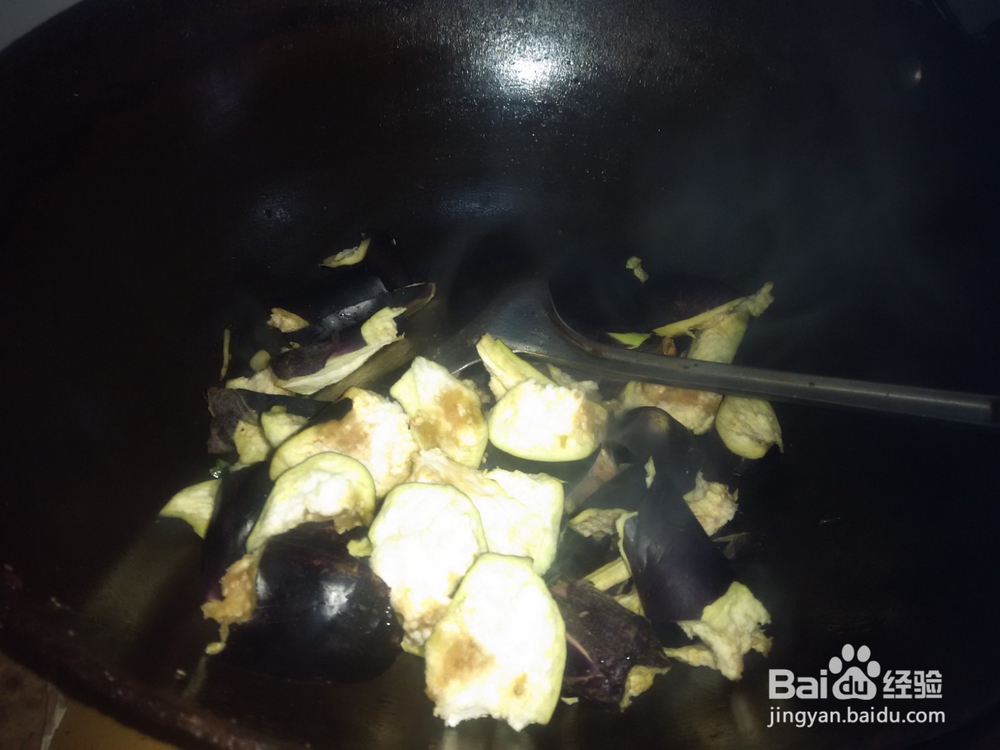 葱姜爆土豆炖茄子