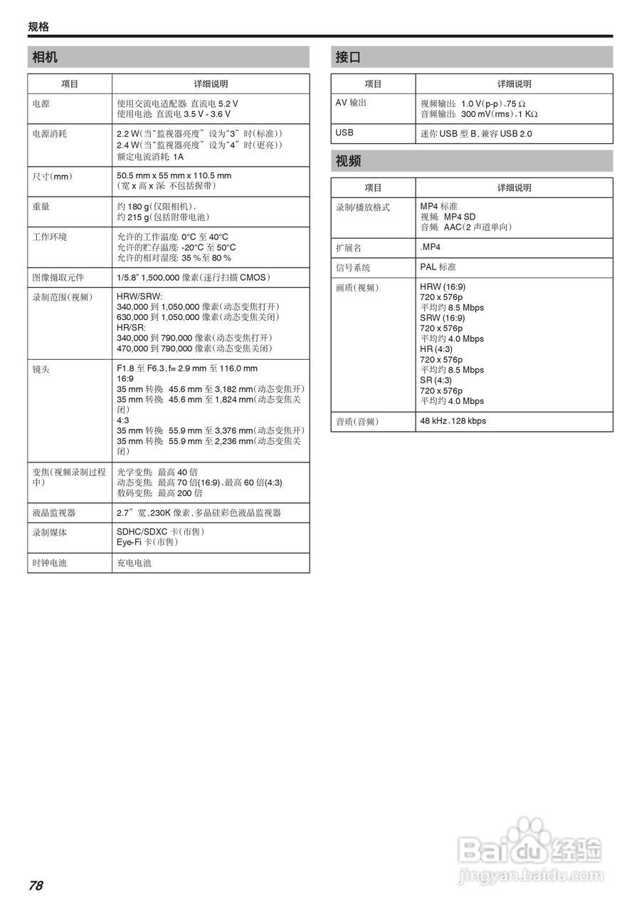 JVC GZ-MS150数码摄像机说明书:[8]