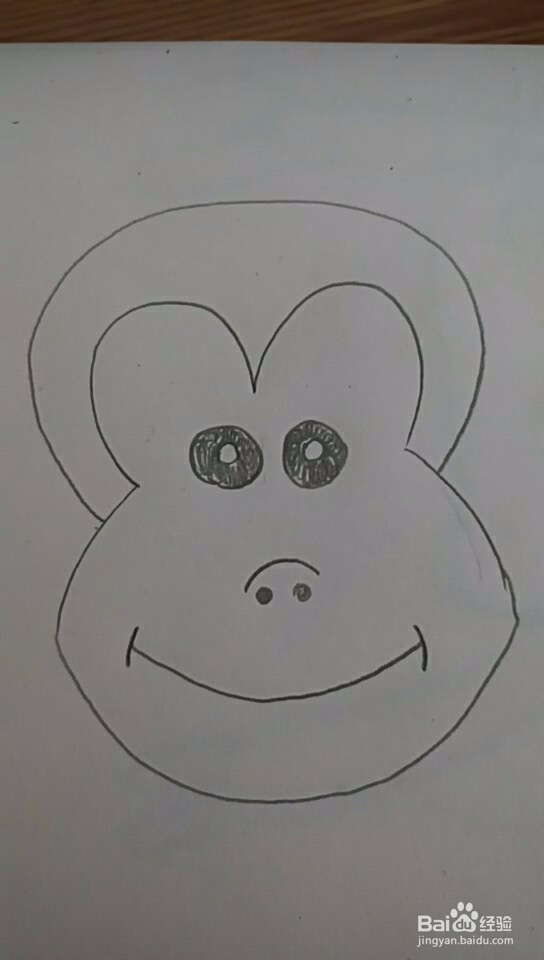 多妈简笔画动物小猴子
