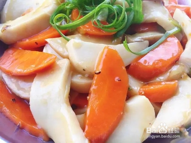 杏鲍菇炒胡萝卜