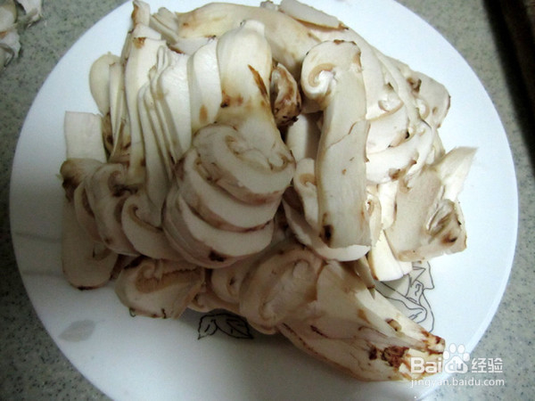 素炒松茸的制作方法