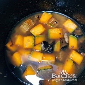 香菇火腿南瓜饭