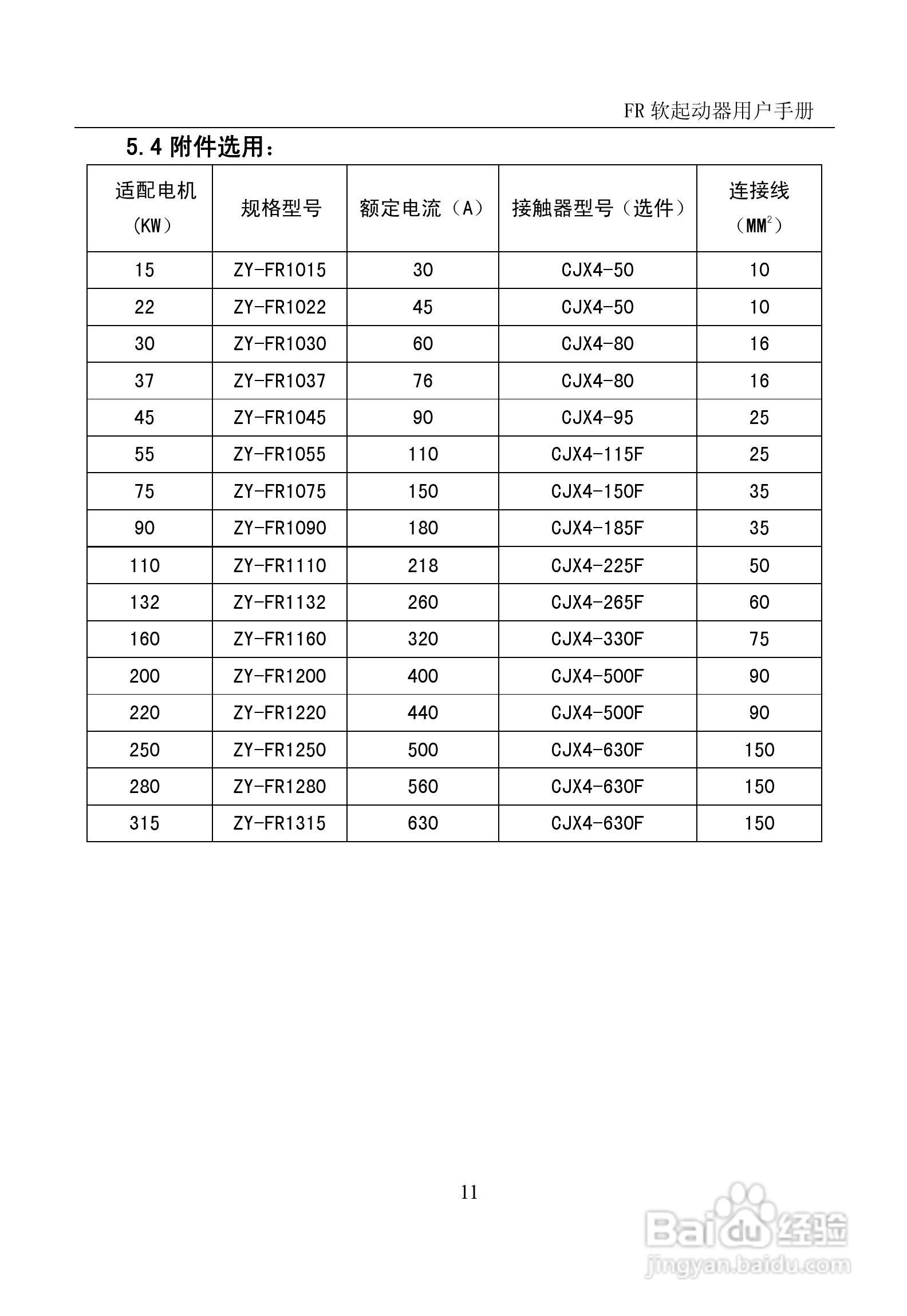 中源FR1000电机软起动器说明书V3.0:[2]