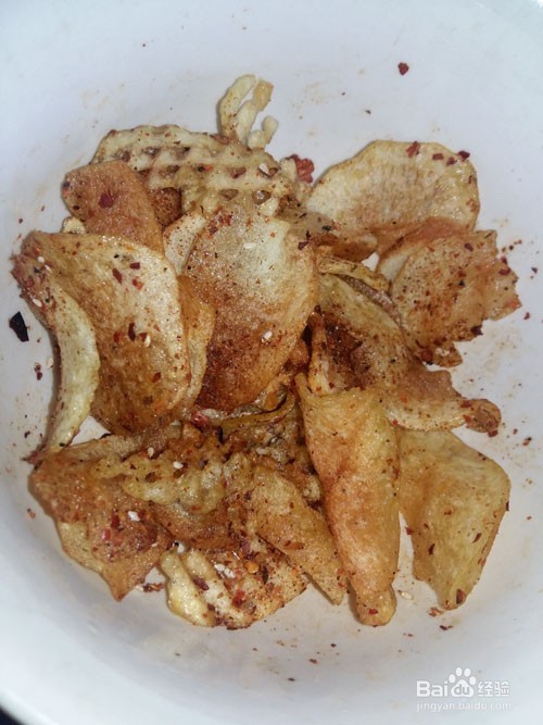 自制麻辣薯片的做法,薯片怎么做好吃又香脆