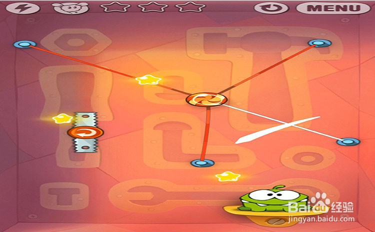 手机游戏割绳子level9-11三星攻略