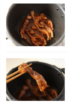 高压锅炖鸡爪的做法