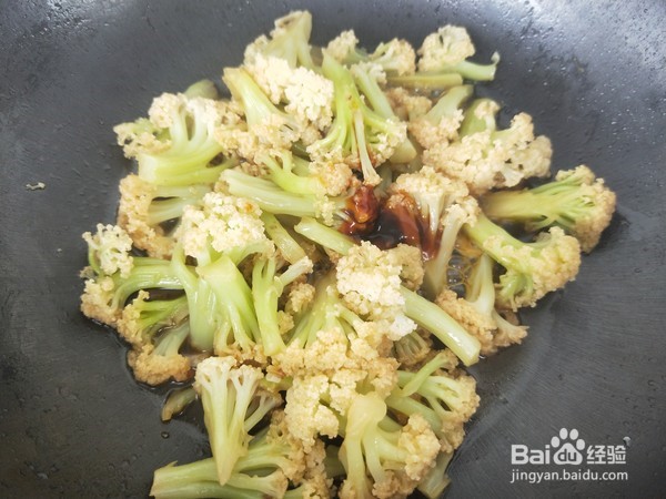 耗油蒜香花菜的做法