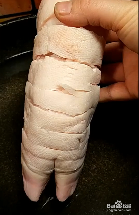 虎皮猪蹄的做法