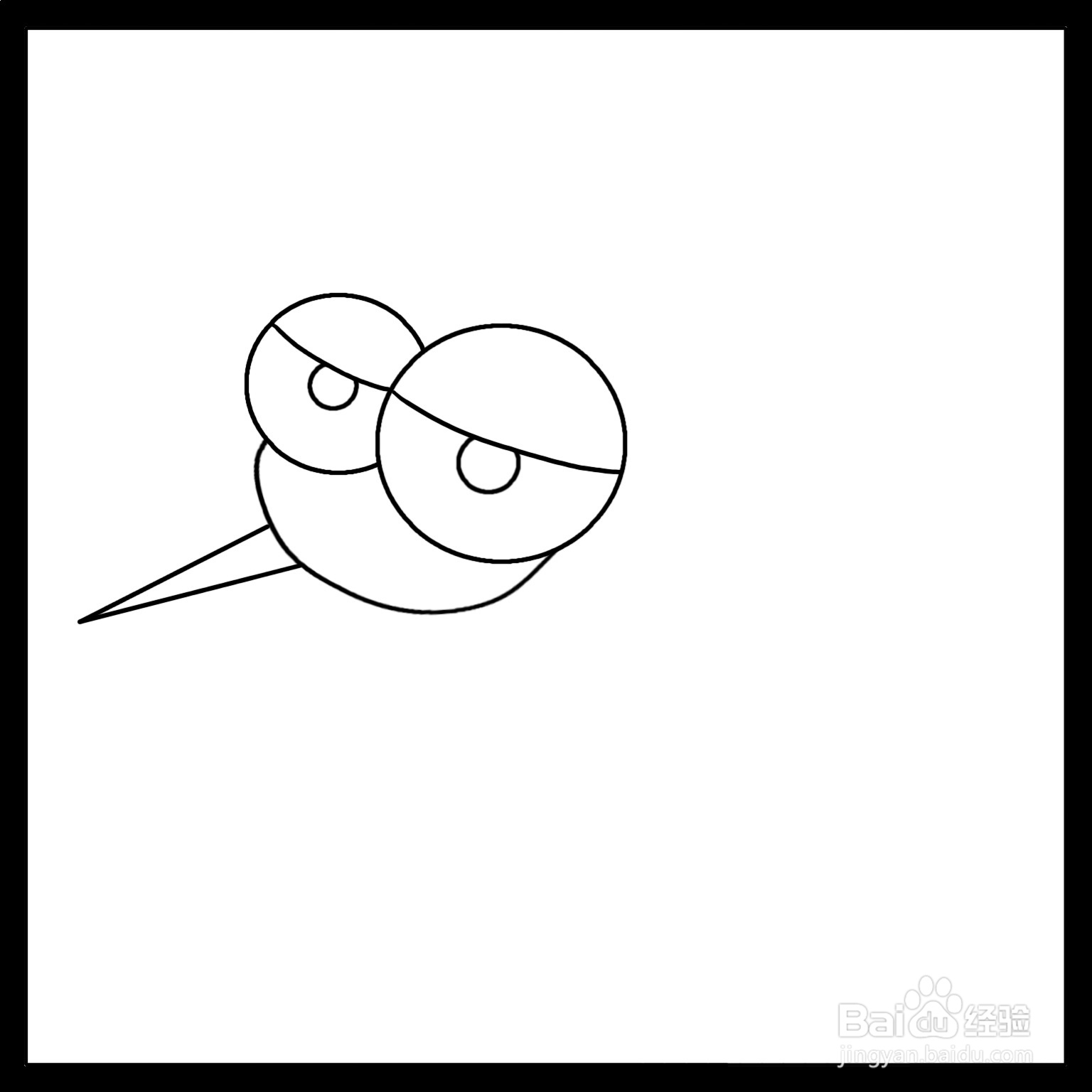 怎么画蚊子简笔画（儿童简笔画）