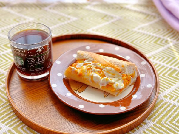 红薯鸡蛋奶酪法棍