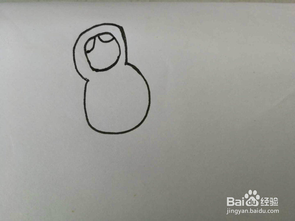 简笔画娃娃的模型