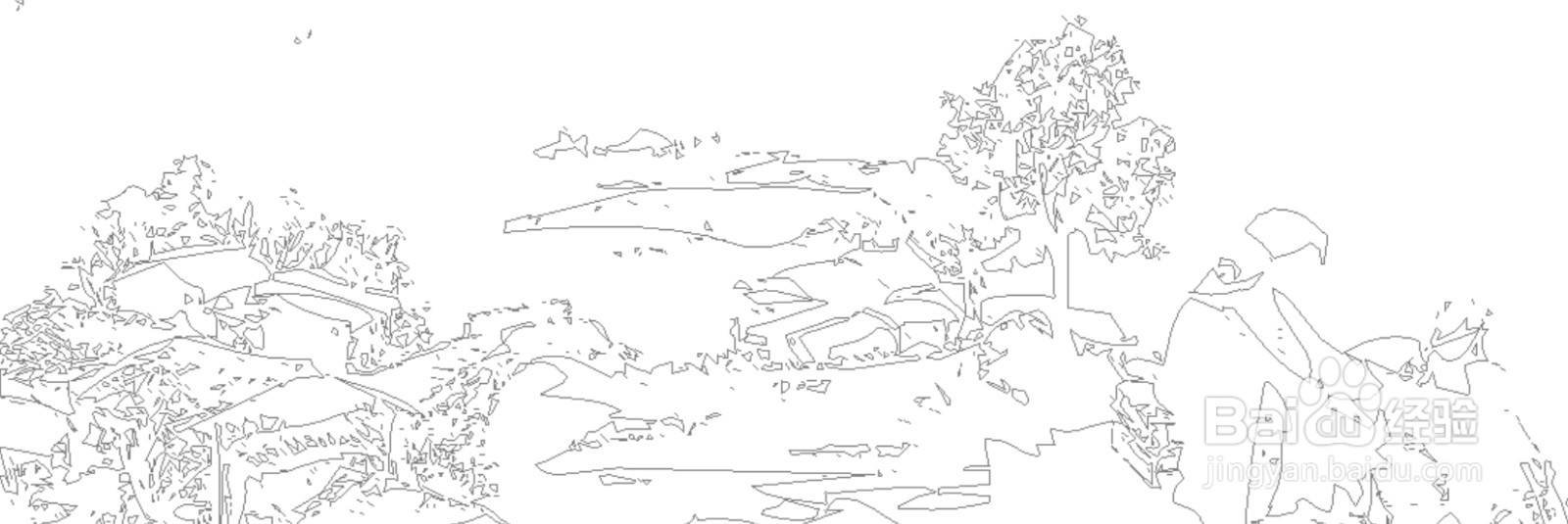 同题仙游观的简笔画