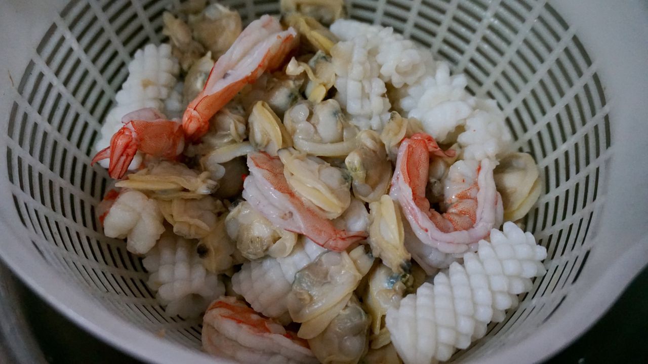 让你垂涎欲滴的辣海鲜意粉！