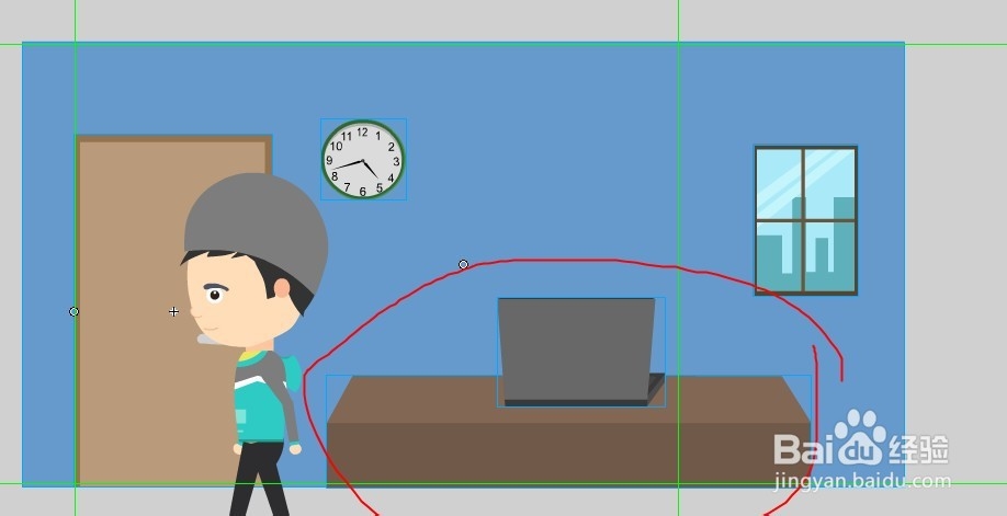 flash如何把人物动态做成小黑人的方法