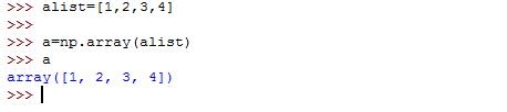 numpy函数：[3]数组对象