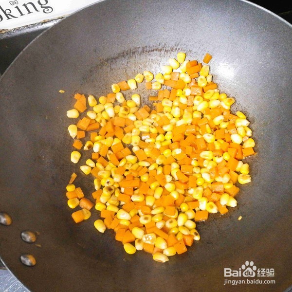 玉米炒饭的做法