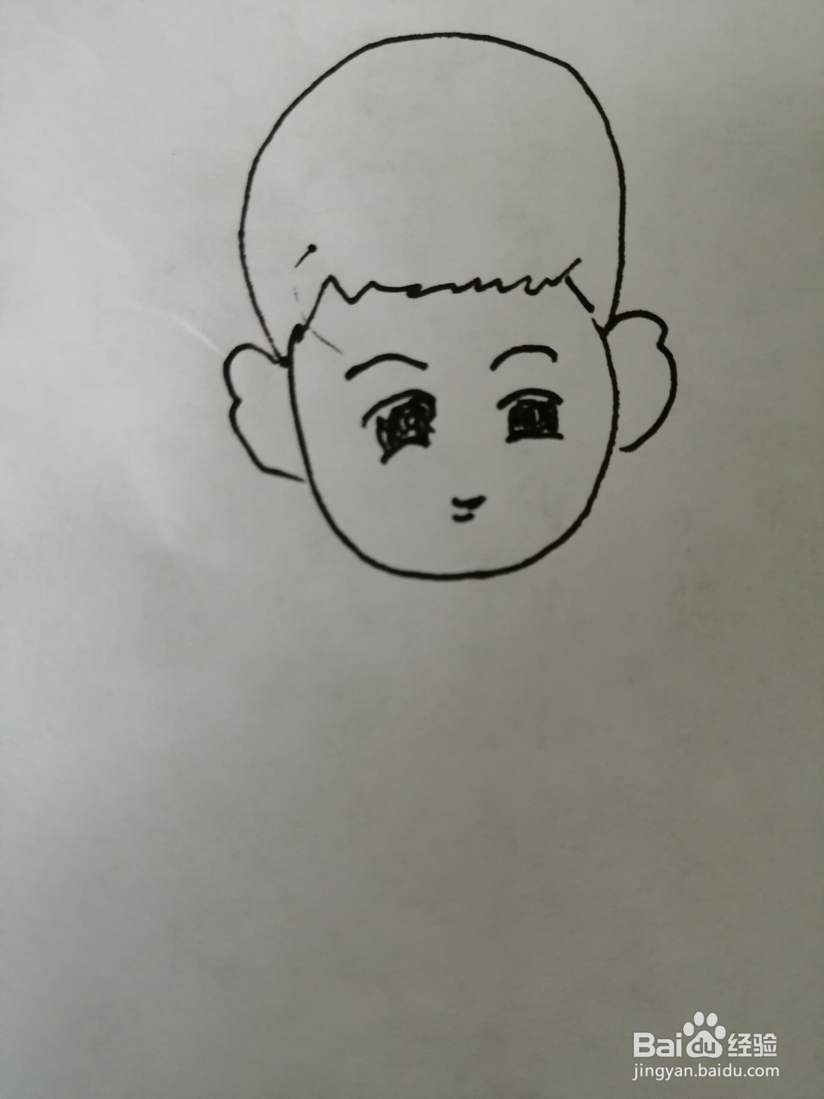 简笔画大头哥哥怎么画