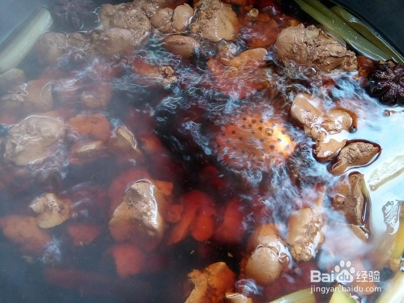 水煮鸡肝的做法