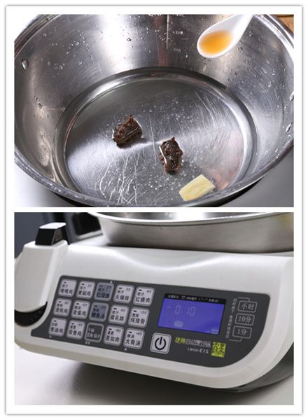 清汤菜胆炖海参