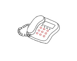 简笔画---怎么画固定电话机