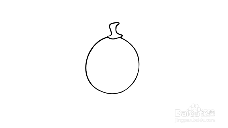 万圣节大南瓜简笔画