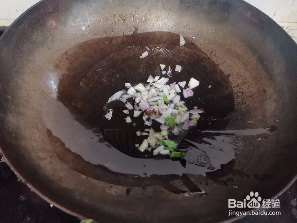 紫甘蓝炒白菜丁