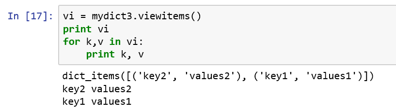 python学习3--字典